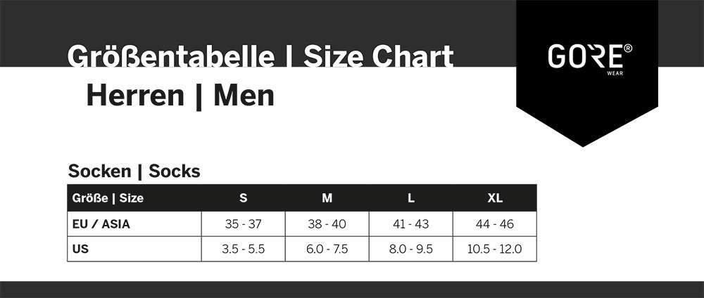 Gorewear scudo gore-tex® infinium™ - calzini