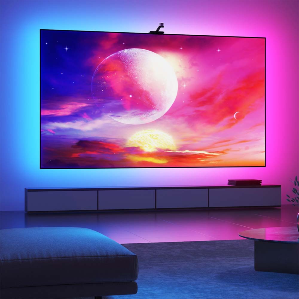 Govee envisual smart TV retroiluminación tira LED 3s (WiFi 2,4ghz, Bluetooth, para televisores de 55 a 65 pulgadas)