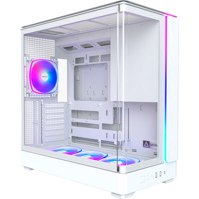 Montech king 45 pro midi tower housing (white | 2x USB-A | 1x USB-C | RGB | window)