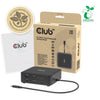Estación de acoplamiento Club 3D 12-1 USB-C® Quad DisplayLink (negra)