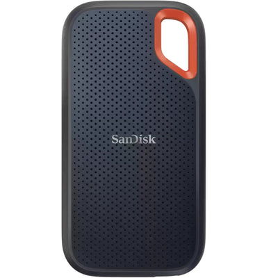 Sandisk extreme portable v2, SSD externo de 8 TB (negro naranja, SDSSDE61-8t00-G25, USB-C)