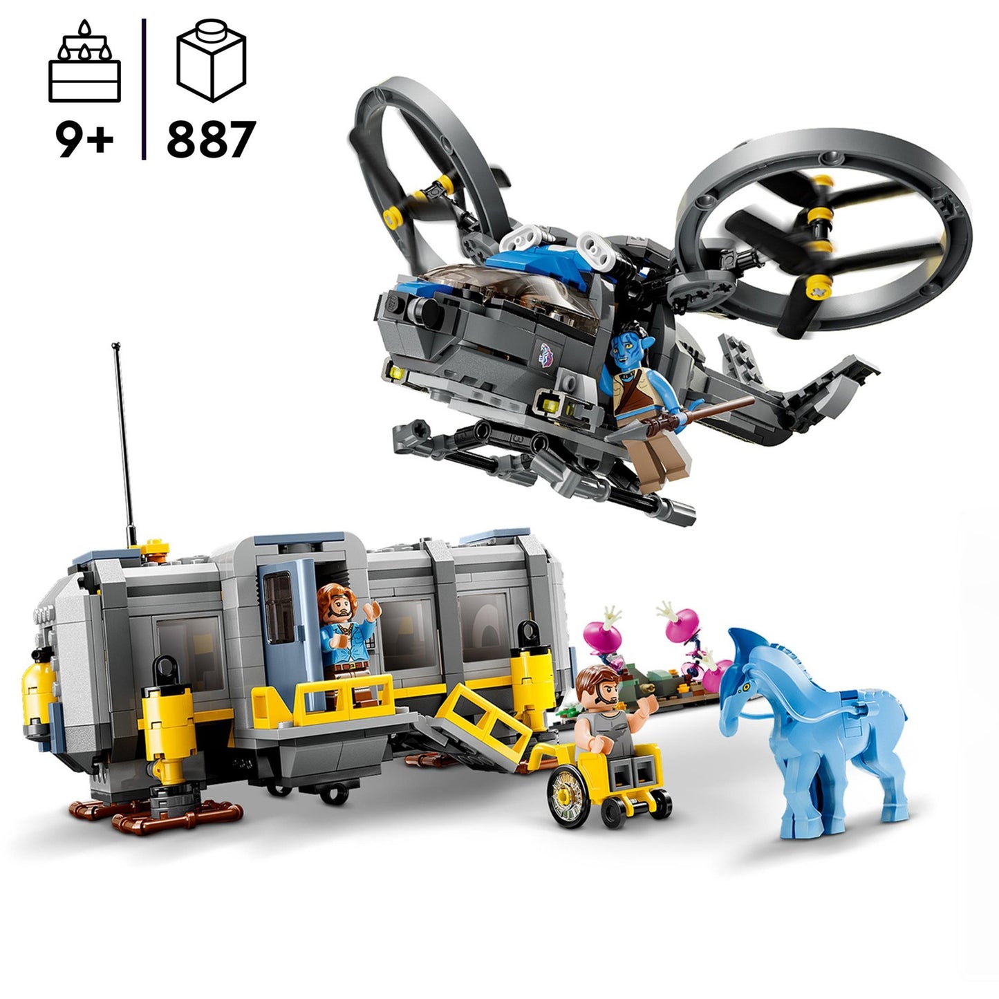 Lego avatar - montañas flotantes: sitio 26 rda samson juguetes de construcción (75573)