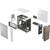 Fractal design north midi tower behuizing (wit houtkleur | 2x usb-a | 1x usb-c) - afbeelding 16