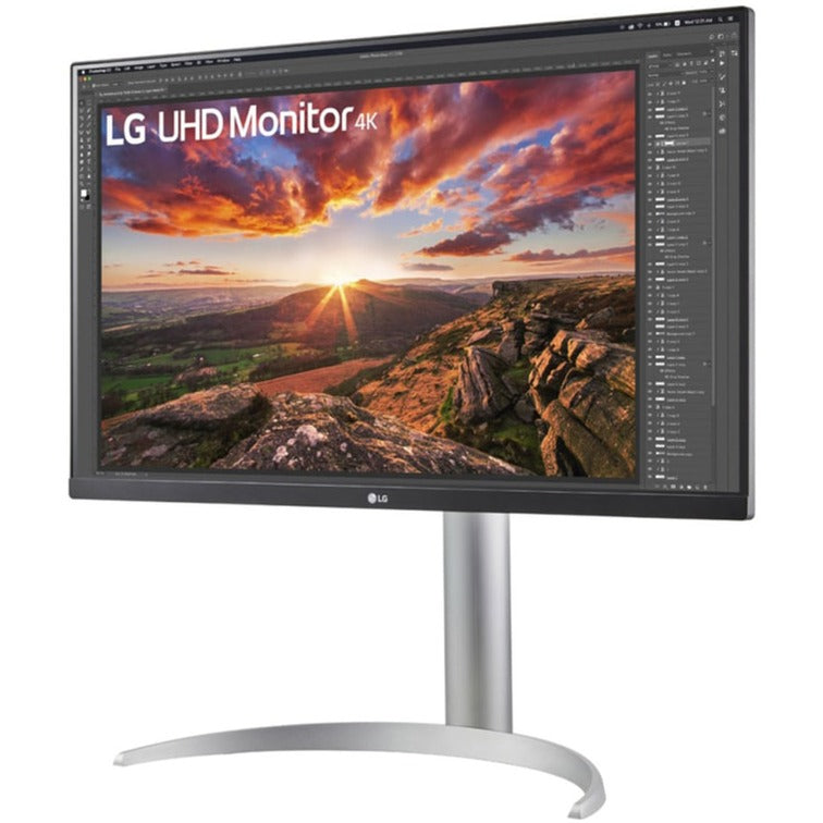 Monitor LG Ultrafine 27UP850K-W 27 4K UHD (argento nero, 2x HDMI, Display Port, 2x USB-A, USB-C)