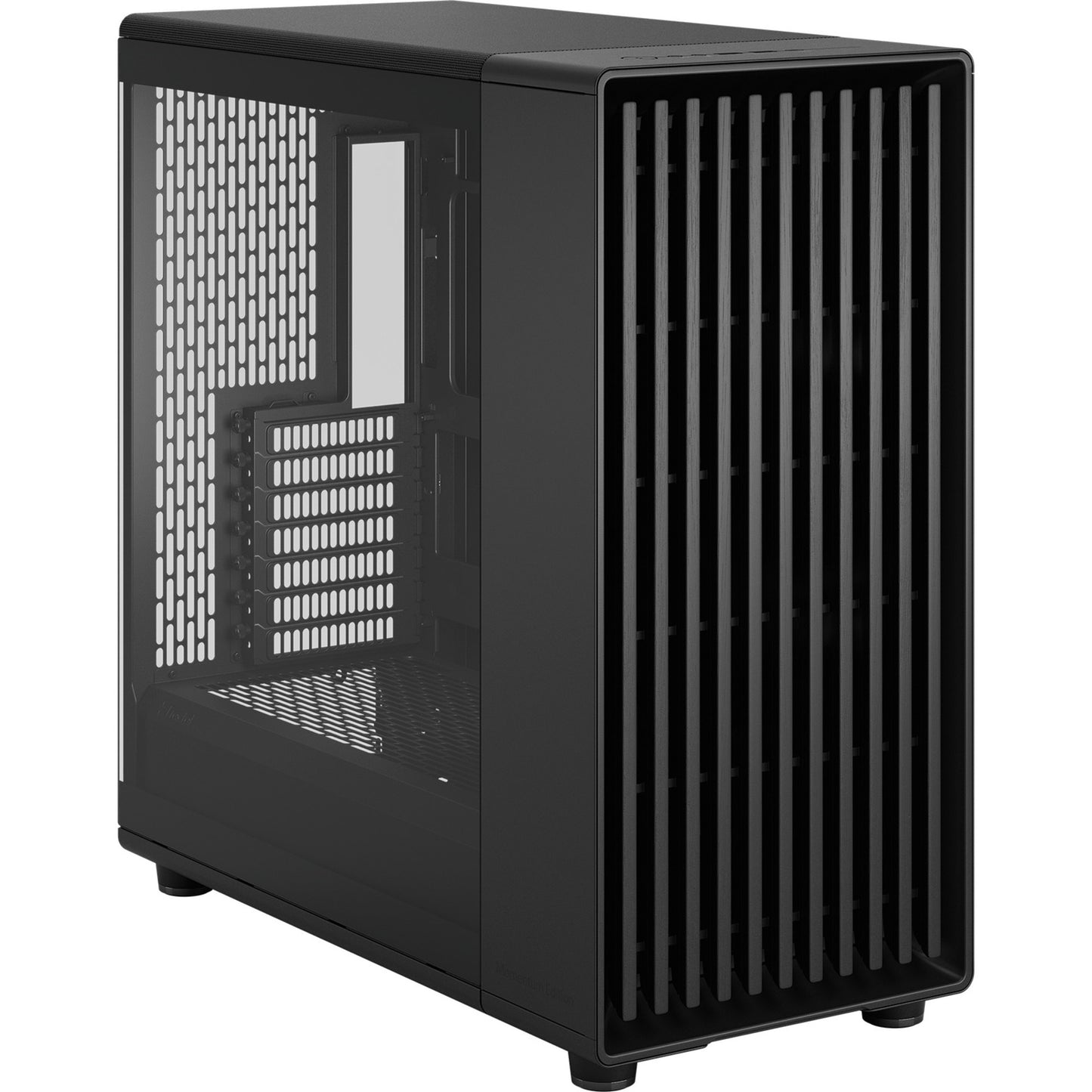 Fractal design north xl momentum edition midi tower behuizing (zwart houtkleur | 2x usb-a | 1x usb-c | tempered glass)