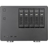 Silverstone sst-cs351 mini tower behuizing (zwart | 2x usb-a | 1x usb-c)