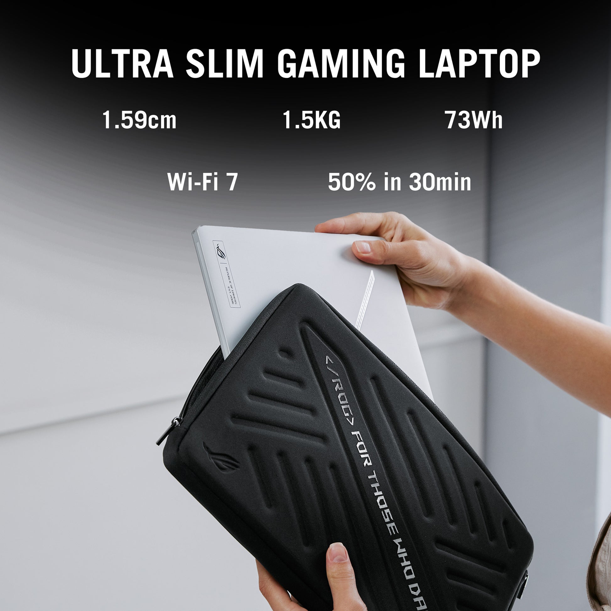 Asus Rog Zephyrus G14 Ga403um-QS024W 14 Copilot+ Laptop da gioco (Bianco | Ryzen 9 270 | RTX 5060 | 16 GB | SSD da 1 TB | OLED)