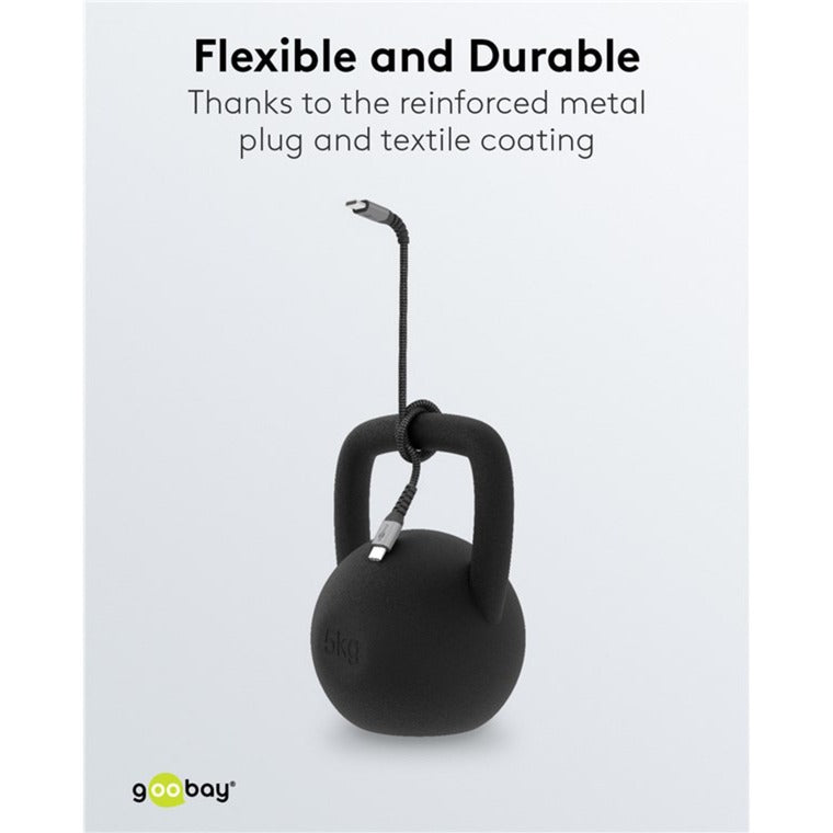 Goobay USB-C Snell Charger Nano (65 W) y Cable textil USB-C