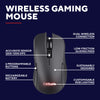 Trust GXT 931 YBar ratón inalámbrico para juegos (negro, 200 - 7200 dpi, 2,4 GHz Bluetooth USB)