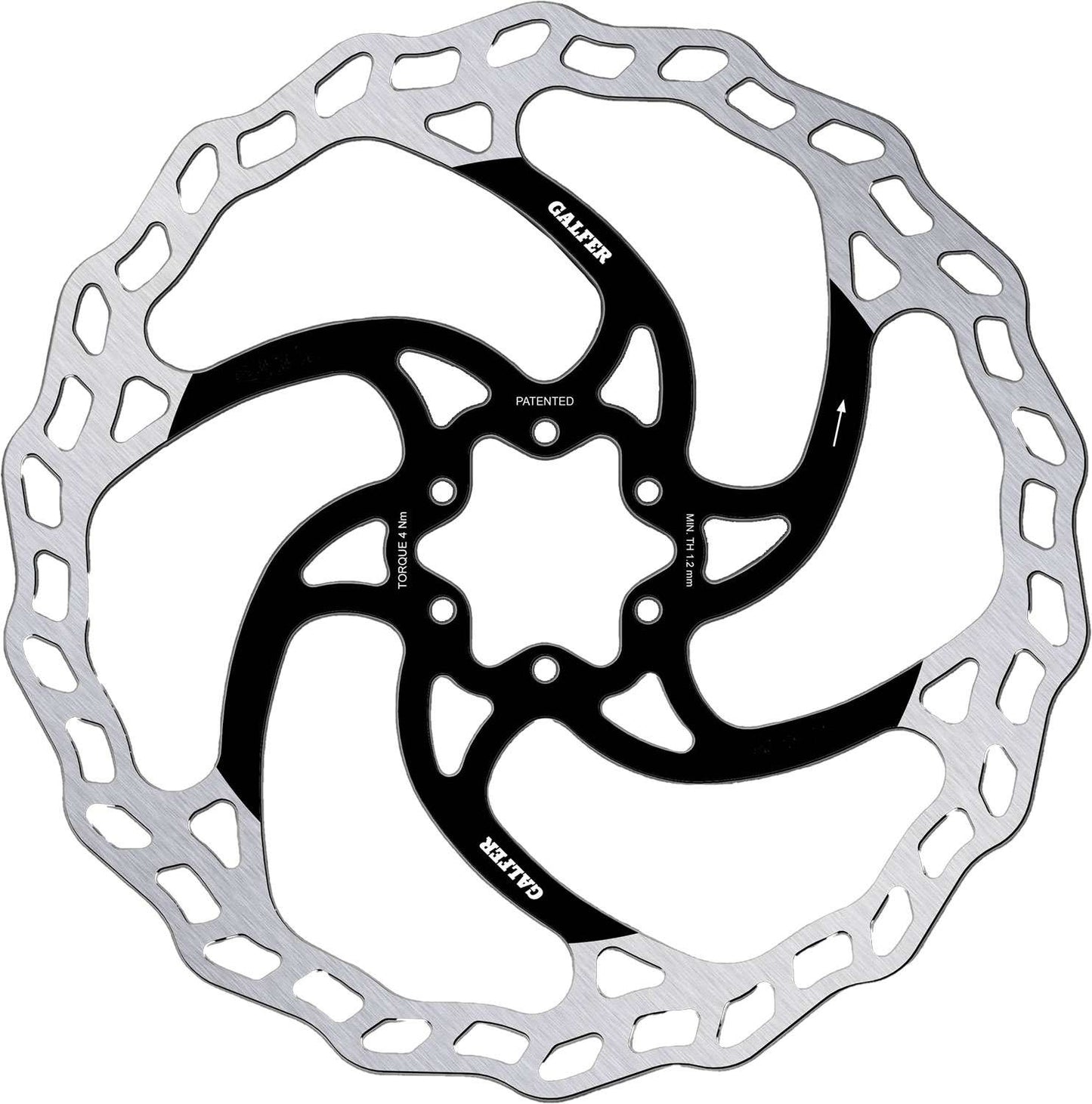 Galfer bike wave® rotore del disco fisso per e-bike enduro a 6 bulloni