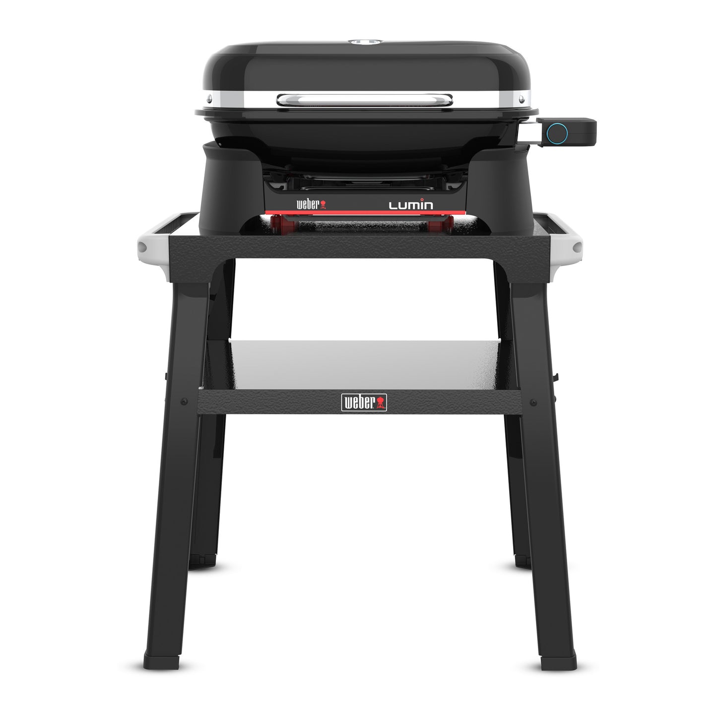 Barbecue elettrico da esterno compatto Weber lumin con base (nero, da 4 a 6 persone, superficie griglia 1561 cm²)