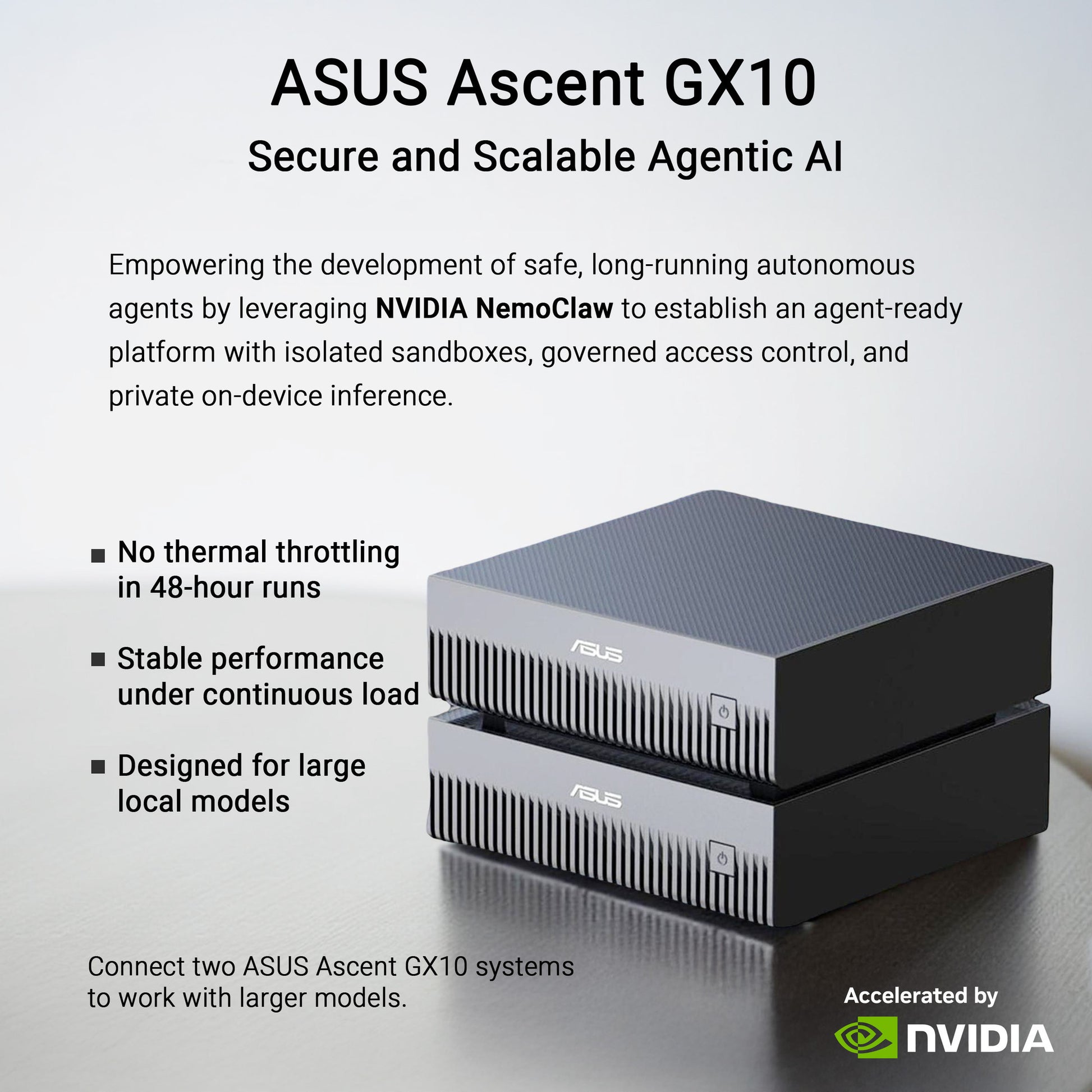 Mini PC Asus Ascent GX10 Arm V9.2-A 128 2 (Gris oscuro | NVIDIA GB10 Grace Blackwell | DGX Spark | NVLINK-C2C | 128 GB | 2 TB SSD)