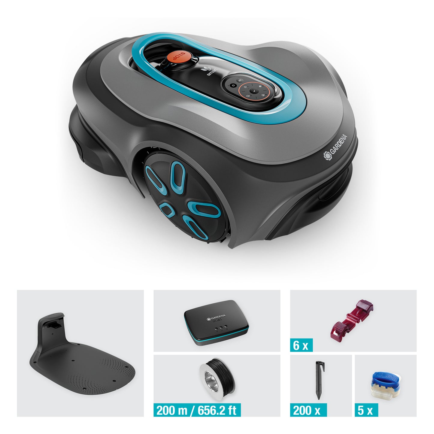 Gardena robotmaaier sileno max 1200 m² (zwart, laadstation inbegrepen)