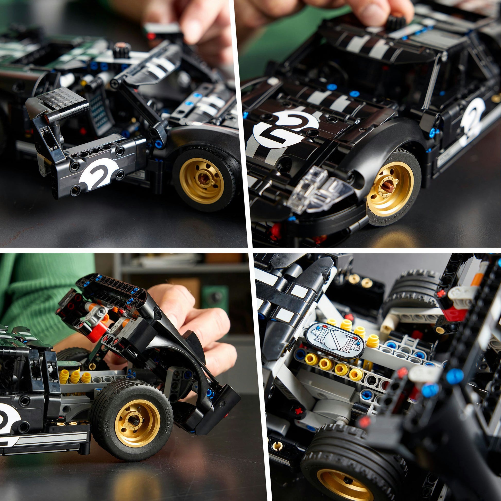 Lego 42223 technic 1966 ford gt40 mkii coche de carreras