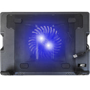 Act connectivity ac8110 laptopstandaard laptopkoeler (zwart, tot 17 in hoogte verstelbaar, 2-poorts hub) - afbeelding 2