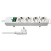 Brennenstuhl comfort line plus stekkerdoos 4-voudig stekkerdoos (wit, 2 meter)