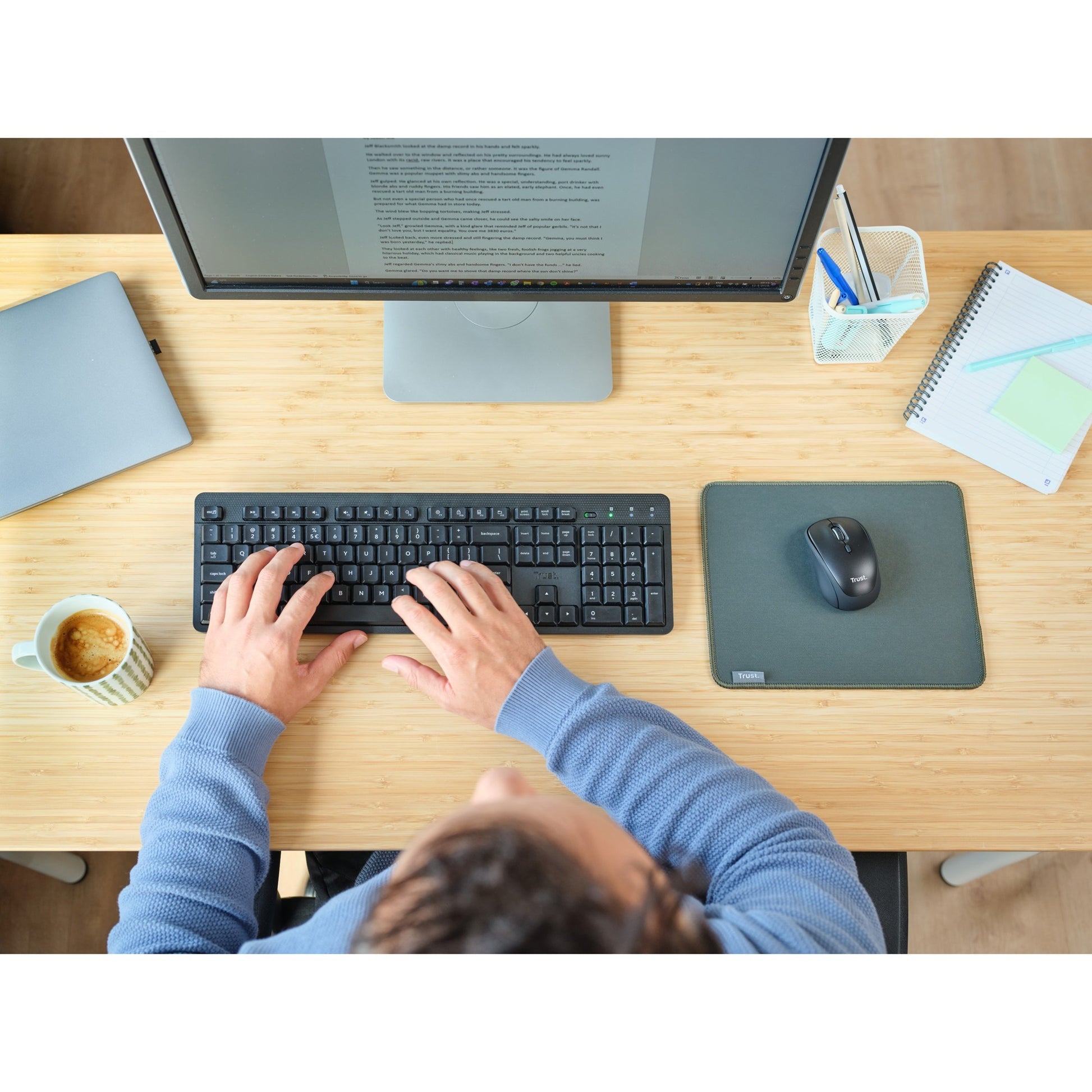 Confiar en los teclados inalámbricos silenciosos muisset