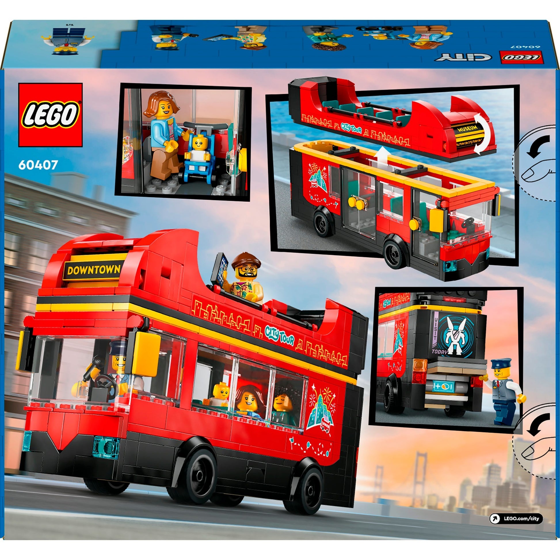 LEGO LEGO CITY 60407 Turista Red Red Double Cock