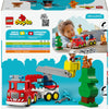 Lego Duplo Town 10473 camion dei pompieri con manichetta e vigile del fuoco