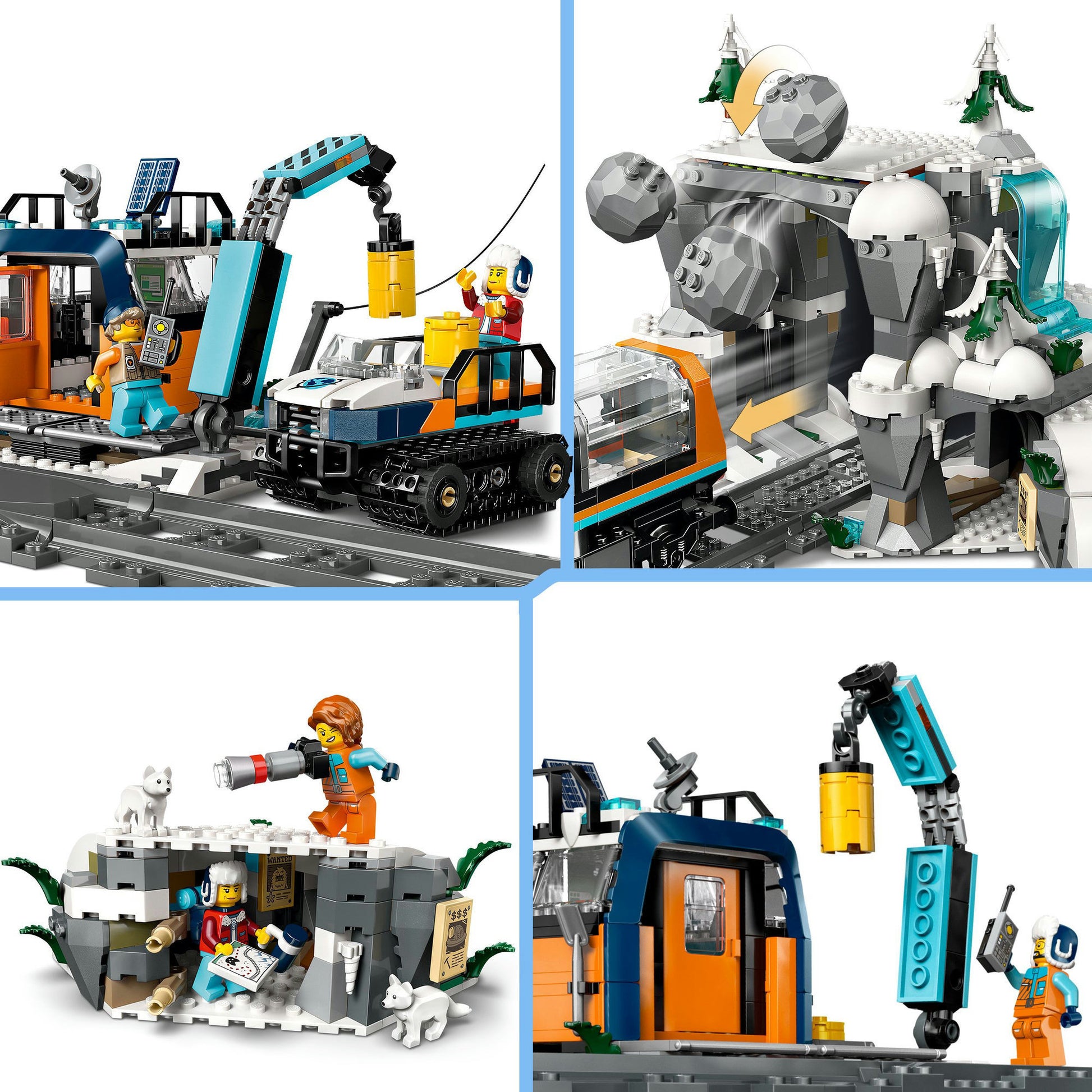 LEGO 60470 City Trains Research Train en el Polo Norte