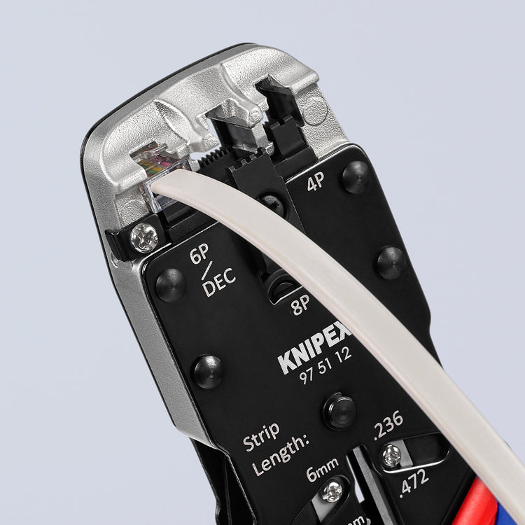 Knipex 975112 krimptang voor westernstekkers - 200mm