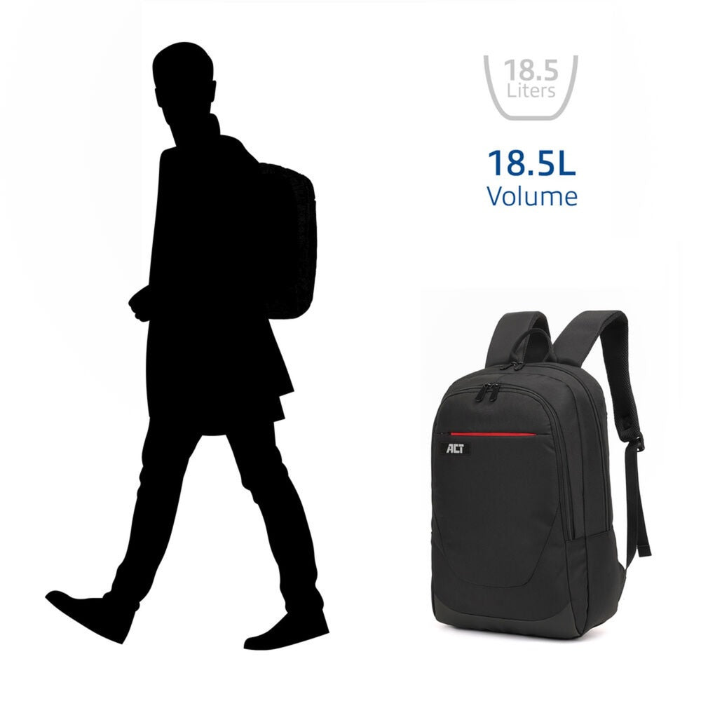 Mochila del suburbio ACT para computadoras portátiles de hasta 15.6 pulgadas