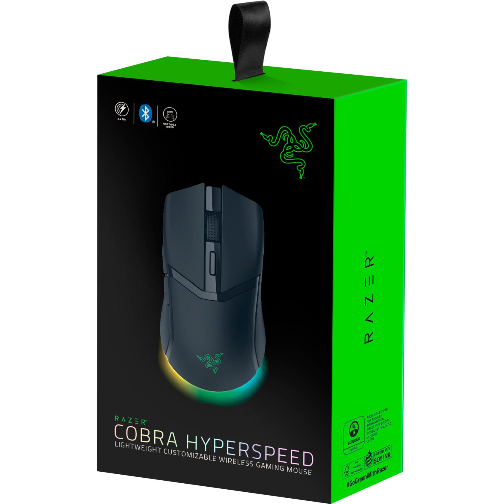 Mouse da gioco Razer cobra hyperspeed (nero, 26.000 dpi, RGB, USB Bluetooth da 2,4 GHz)