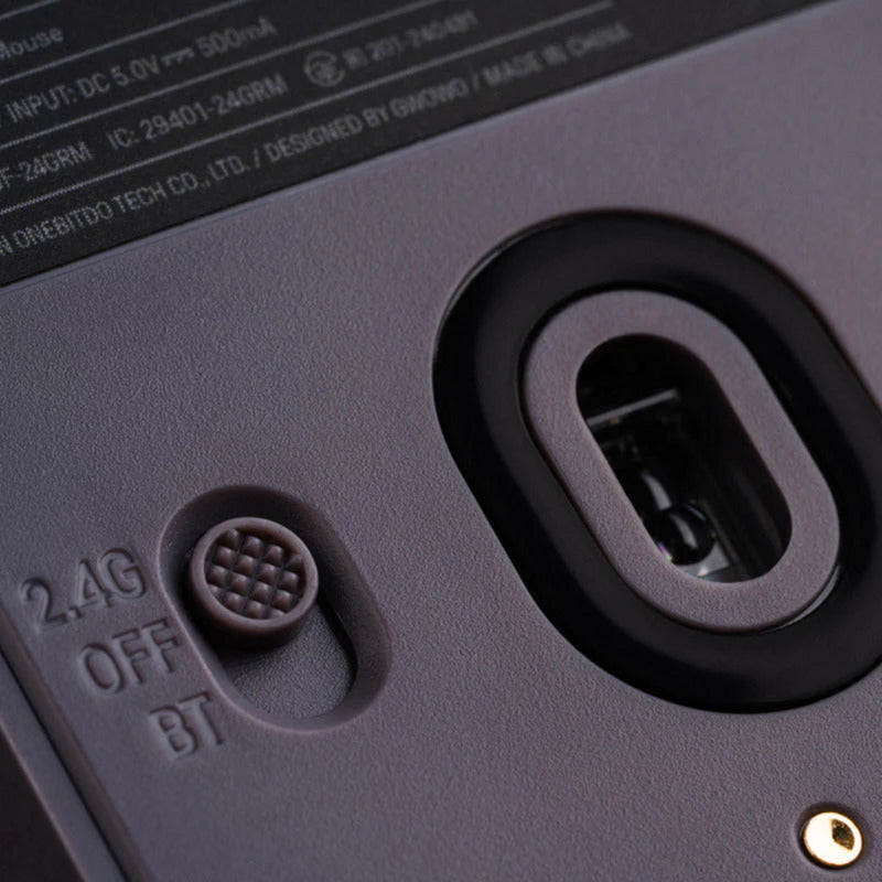 Ratón 8bitdo retro r8 - edición n (gris rojo, 50 - 26000 ppp, Bluetooth USB-C 2,4 GHz)