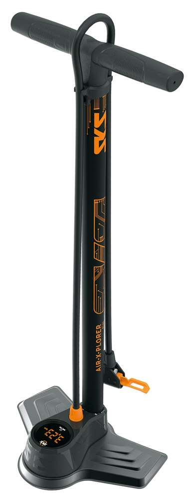 Foot Pump SKS Air-X-Plorer Digi 10.0 10 bar-AV, SV, DV (MV Easy)