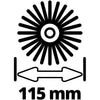 Set di pennelli medi einhell