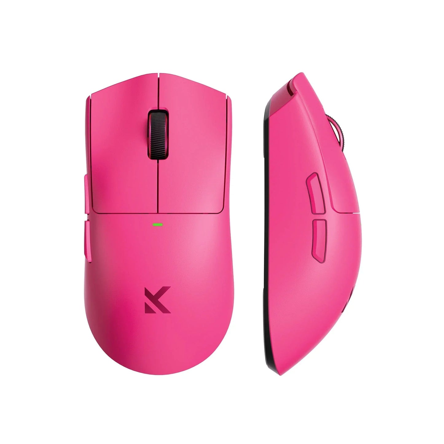Ratón inalámbrico para juegos Mchose K7 ultraligero (rosa, RGB, USB 2,4 GHz, 42.000 ppp)
