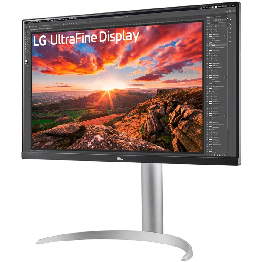 Monitor LG Ultrafine 27UP850K-W 27 4K UHD (argento nero, 2x HDMI, Display Port, 2x USB-A, USB-C)