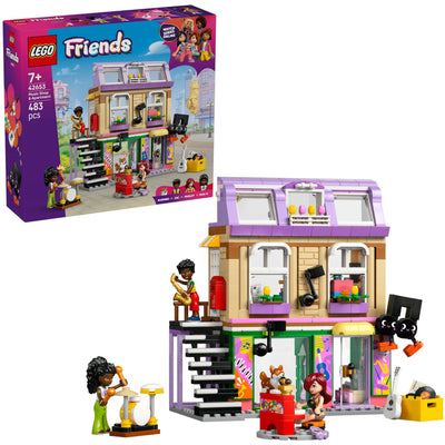 Lego friends muziekwinkel en appartement bouwpakket voor kinderen - 42653
