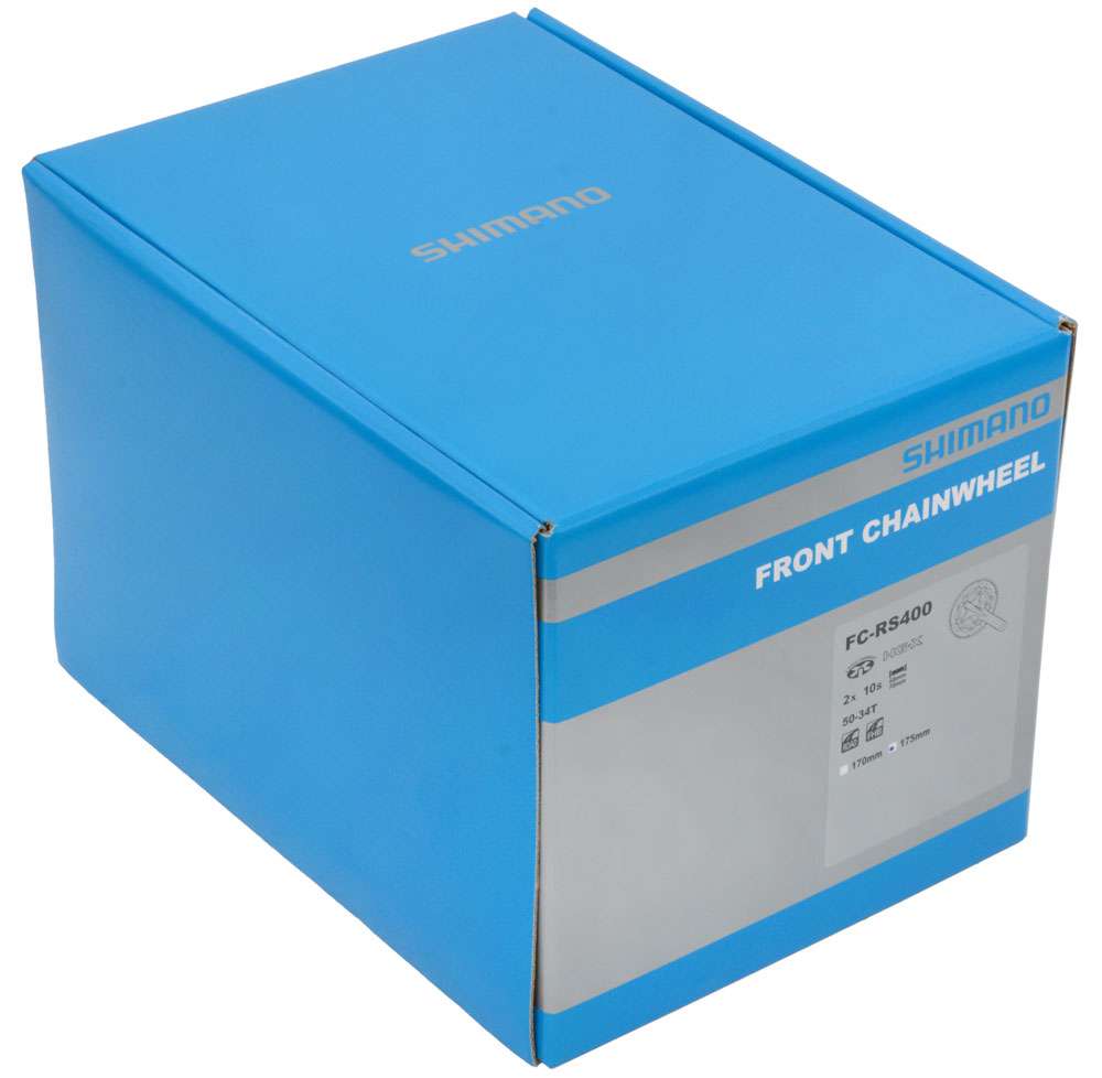 Shimano Crankstel 2 x 10 speed Road FC-RS400 175 50-34 holle as zwart