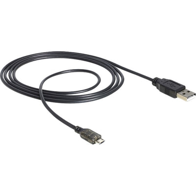 Delock USB-A> Micro-USB-B con LED