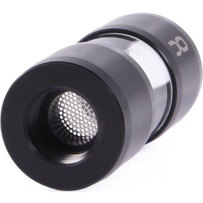 Alphacool eiszapfen filtro in linea acrilico acetale g1 4 filettatura interna (nero trasparente)