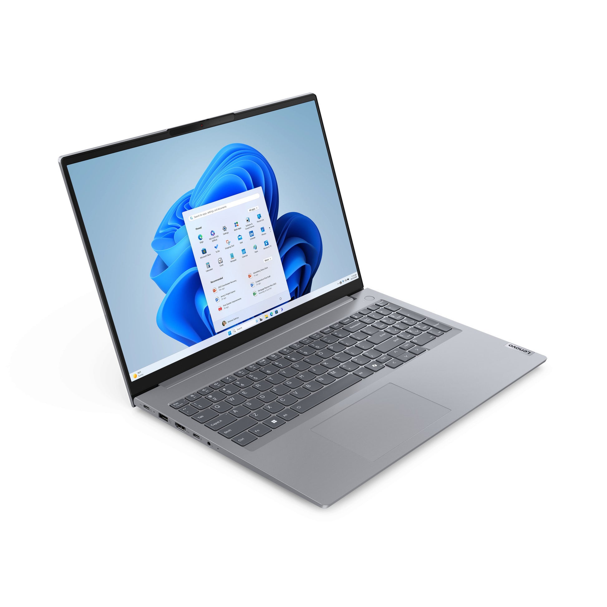 Lenovo thinkbook 16 gen 7 (21mw0081mh) 16 laptop (grijs | ryzen 5 7535hs | radeon 660m | 16 gb | 512 gb ssd)