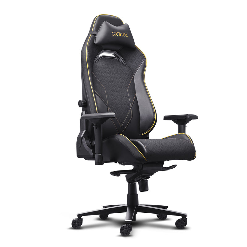 Trust GXT 721 Ruya Pro Premium Comoda sedia da gaming (Nero Giallo)