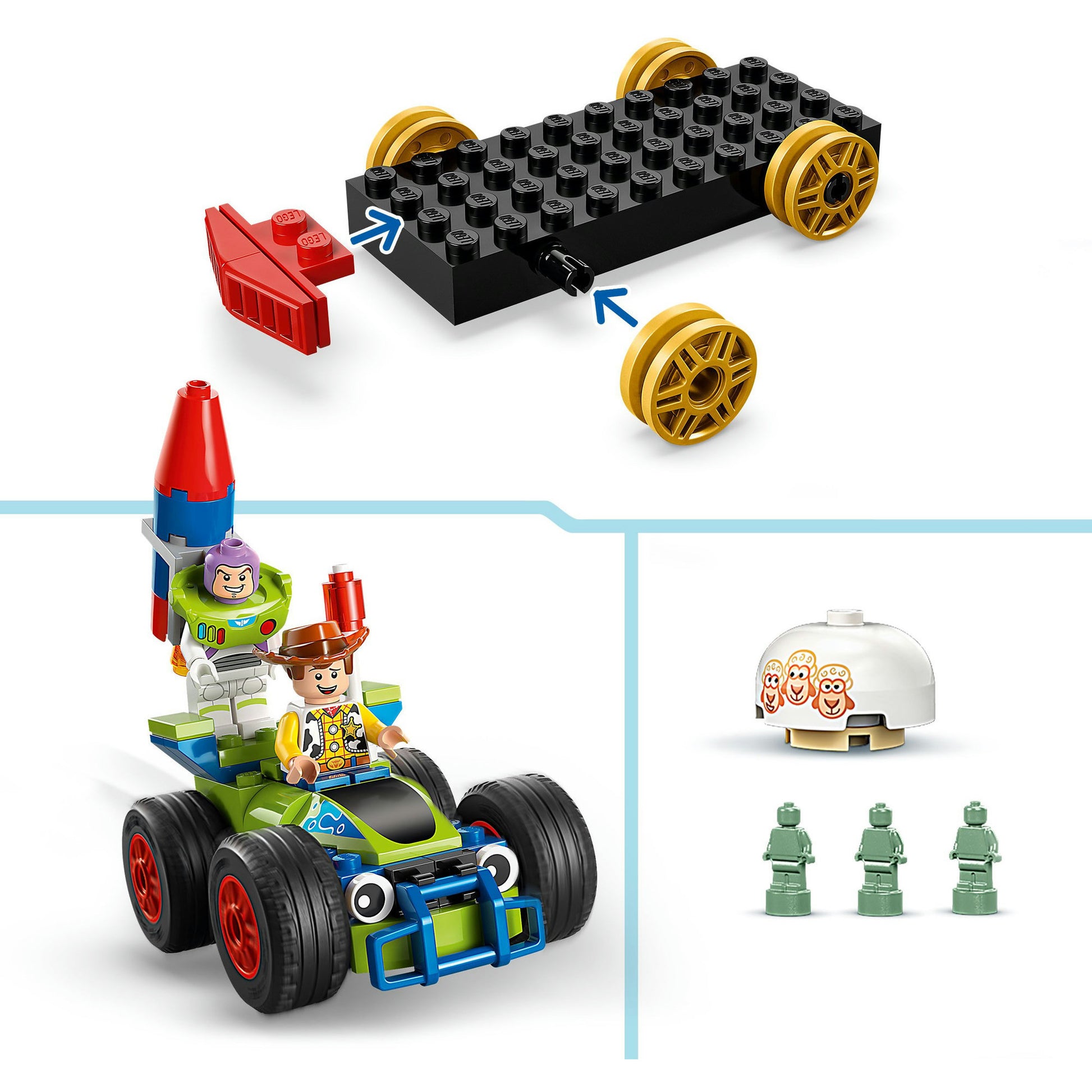 Disney Lego 43264 Pixar Toy Story Feeshrain e RC Auto