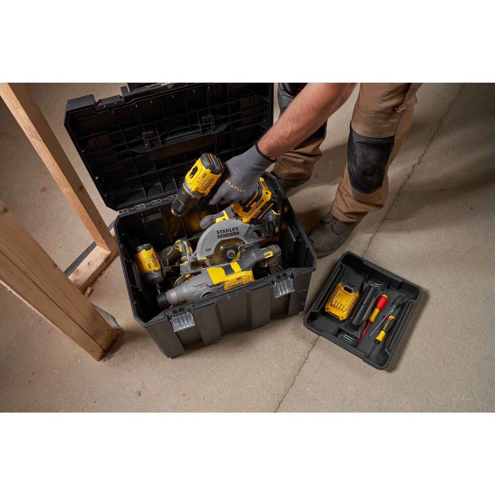 Stanley Fatmax Pro-Stack 3 in 1 Case di stoccaggio modulare