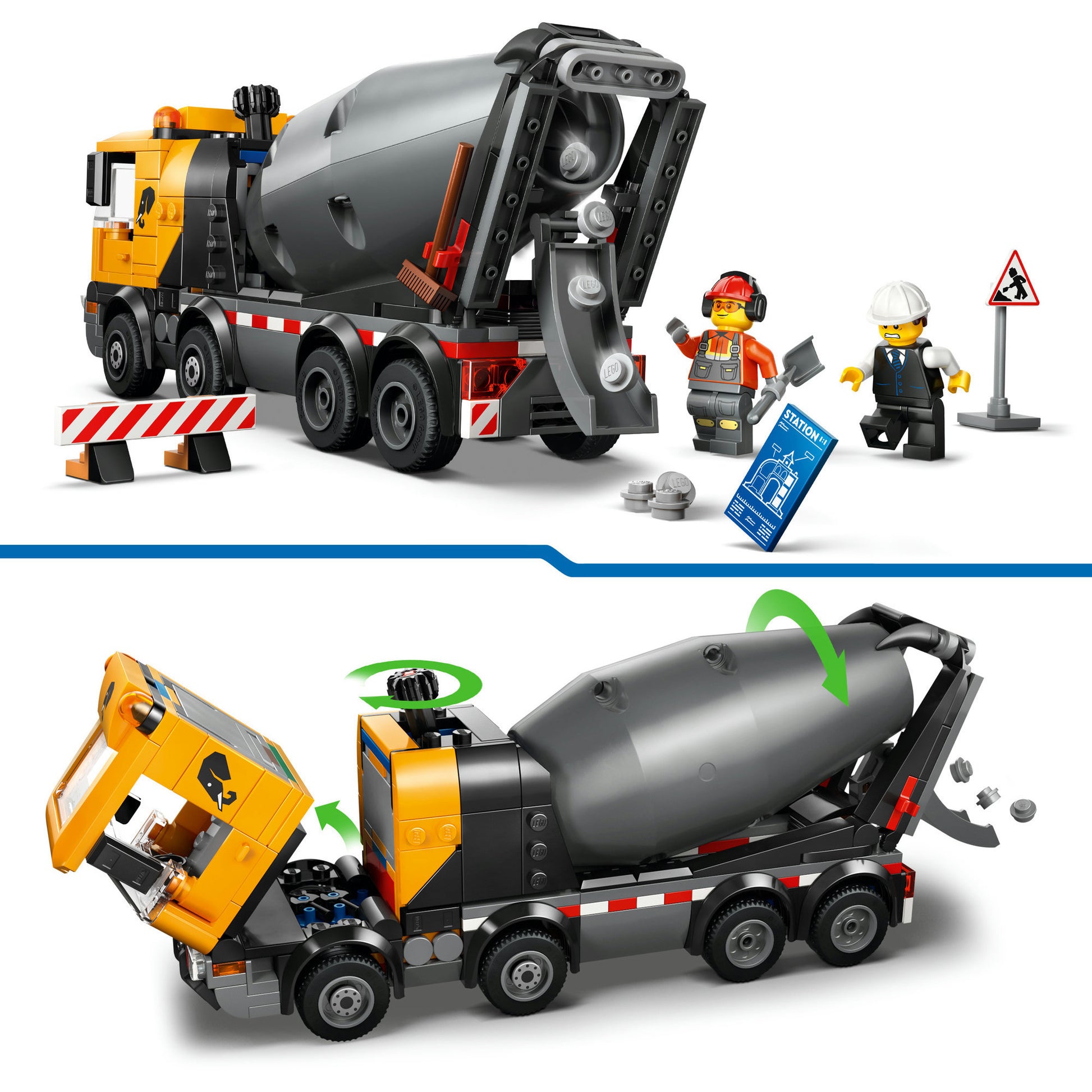 Lego City Great Vehicles 60478 camion di cemento