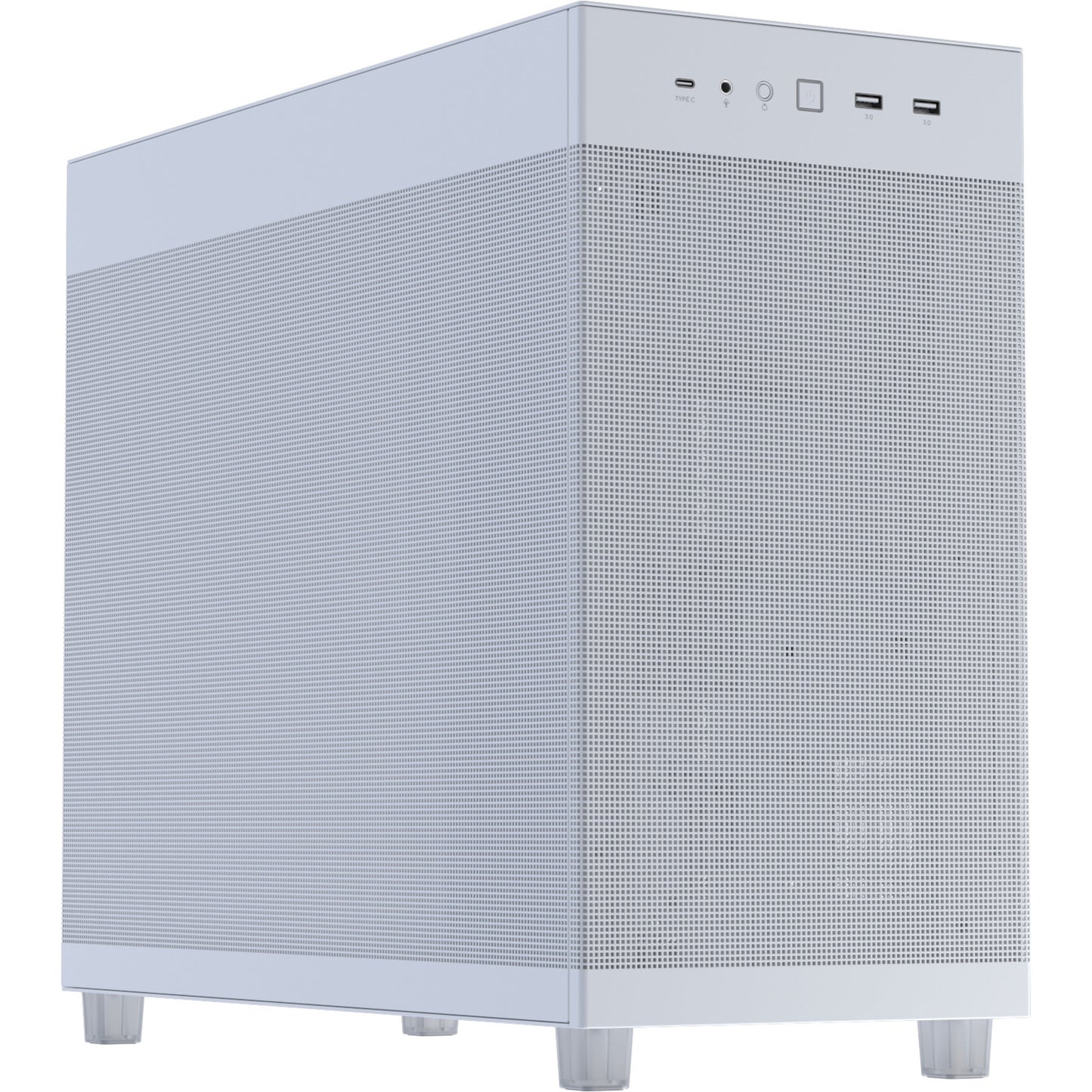 Asus Prime Ap303 - Alloggiamento Midi Tower con pannello a rete (bianco | 2x USB-A | 1x USB-C)