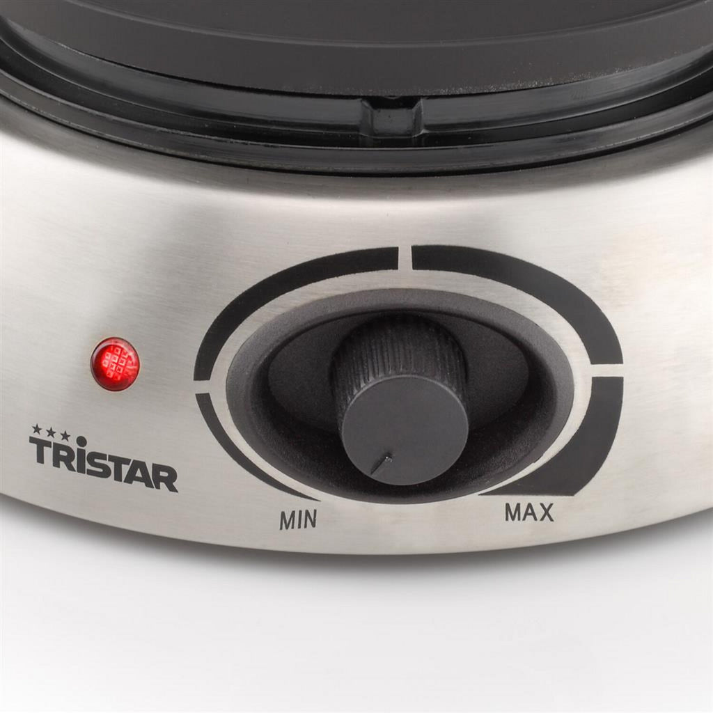 Fonduta Tristar fo-1100 (acciaio inossidabile, 8 persone, 1300 w, adatta per olio, cioccolato e formaggio)