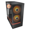 Custodia midi tower Cougar cfv235 mesh (nero | 2x USB-A | 1x USB-C | RGB | vetro temperato)