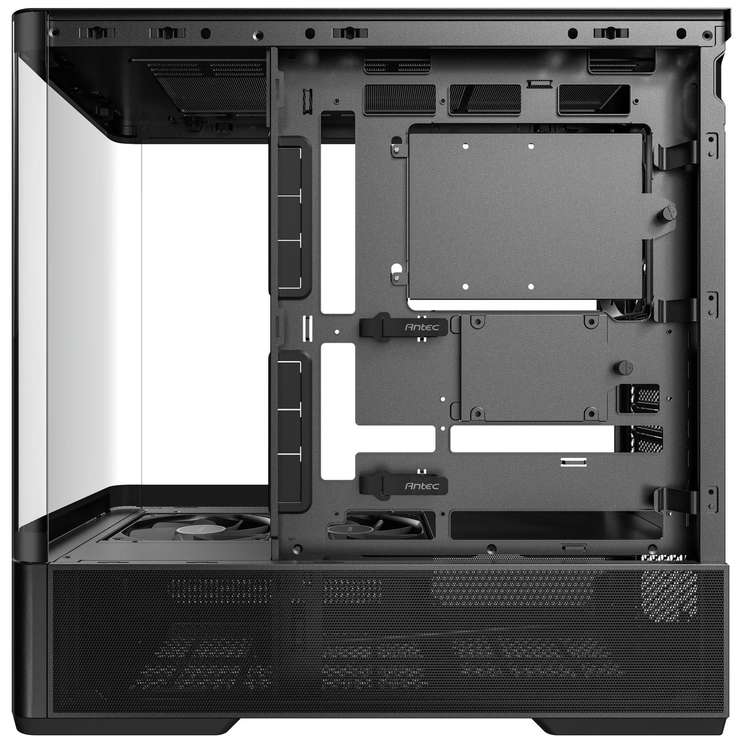 Custodia midi tower Antec c6 curve air (nero | 2x USB-A | 1x USB-C | vetro temperato)