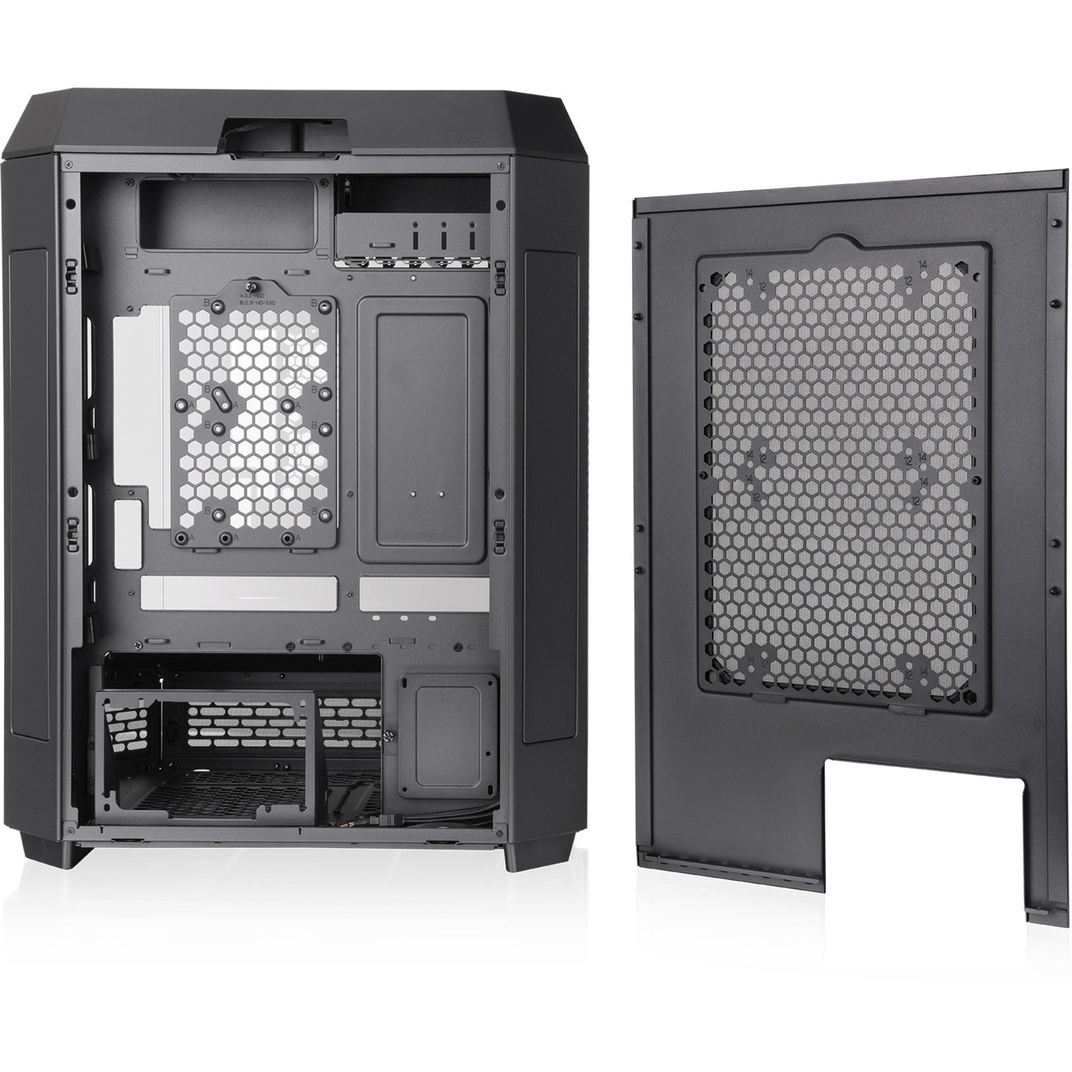 Custodia midi tower Thermaltake the tower 600 (nera | 4x USB-A | 1x USB-C | vetro temperato)