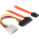 Cable de datos 2-en-1 de Goobay S-ATA + adaptador de alimentación