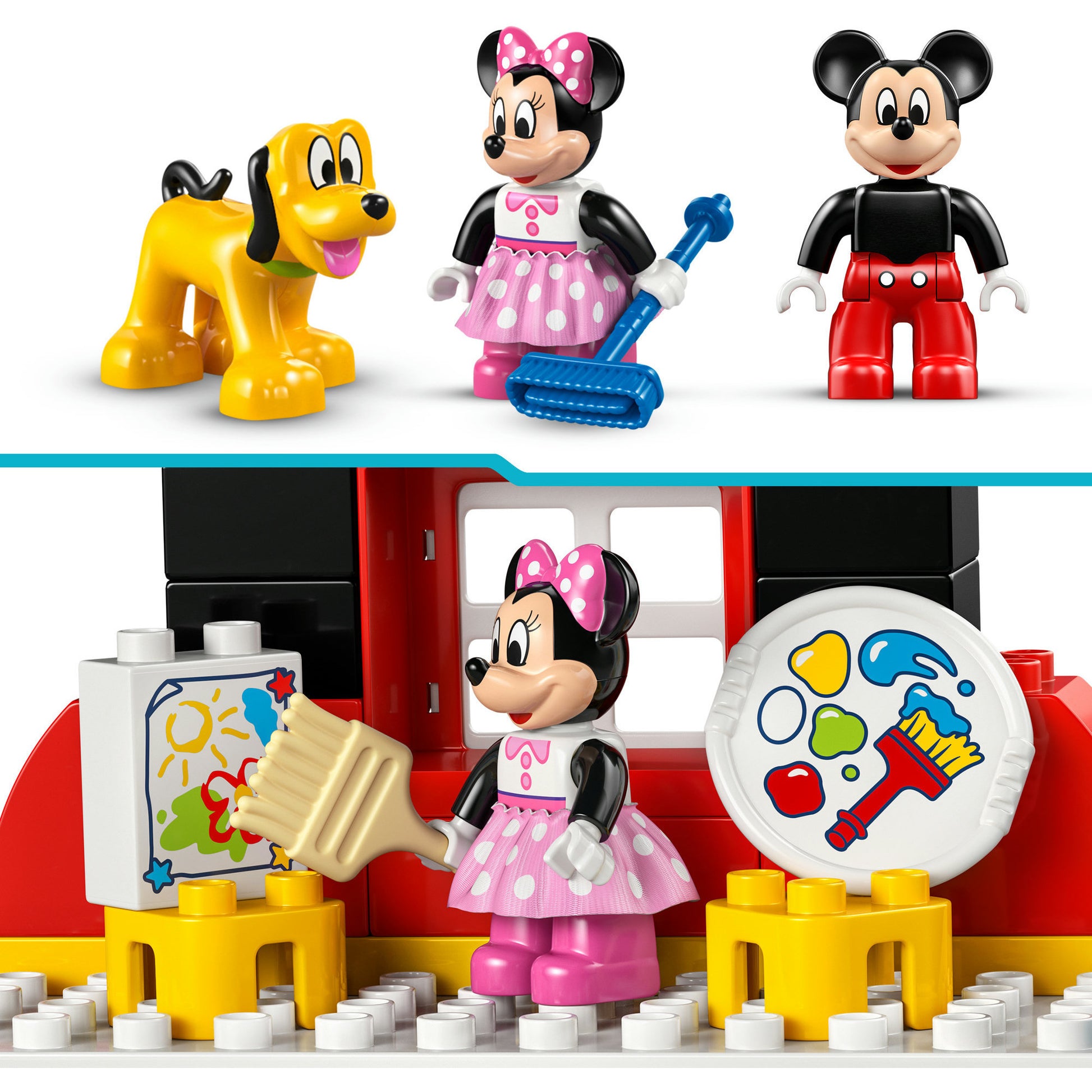 Lego duplo - mickey mouse clubhuis met minnie en pluto constructiespeelgoed (10465)