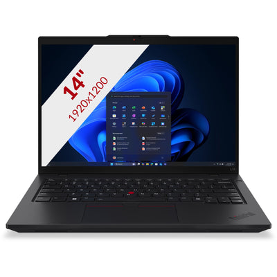 Lenovo thinkpad l14 gen 6 (21s6002dmh) 14 laptop (zwart | core ultra 7 255u | intel® graphics | 16 gb | 512 gb ssd)