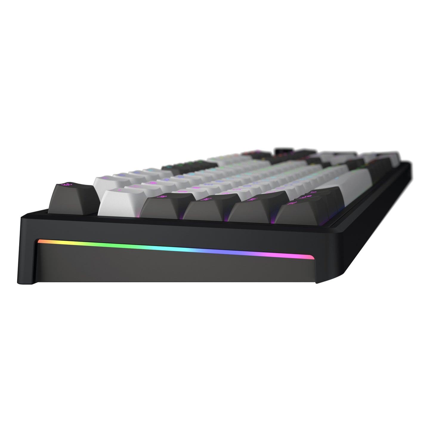 Hator skyfall pro wireless, tastiera da gioco (nera, layout americano, hator aurum vanilla silent, rgb, double-shot pbt, hot-swap, bluetooth usb-c da 2,4 ghz)
